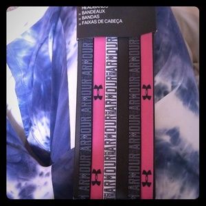 5 pack under armour headbands. New.